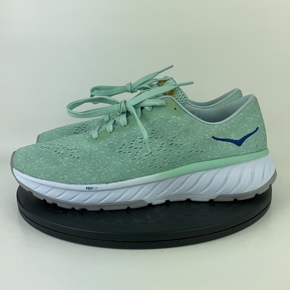 Hoka One One Cavu 2 Green Athletic Running Shoes 1099724 LSBL Women's Size 9.5 - Picture 8 of 13